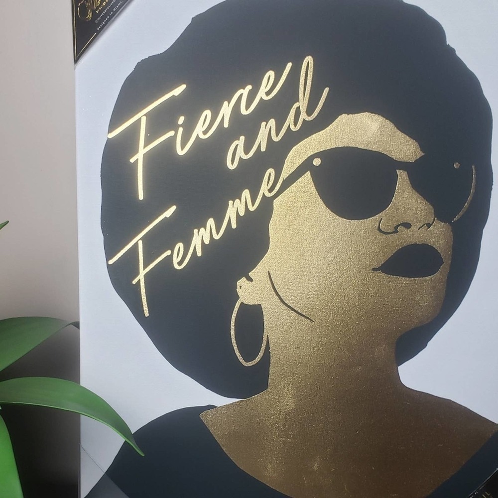NEW! OLIVER GAL Fierce & Femme Canvas Wall Art Hanging Picture 16x20! - Picture 2 of 3